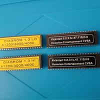 Commodore Amiga 1200 set rom Kickstart e Diagrom