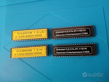 Commodore Amiga 1200 set rom Kickstart e Diagrom