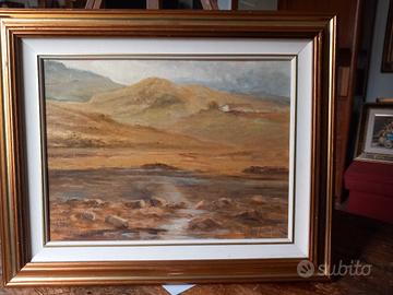 Dipinto ad olio. Paesaggio. Magnani.