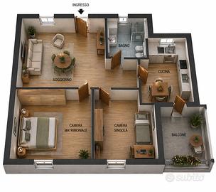 Trilocale con terrazzo - Veronetta