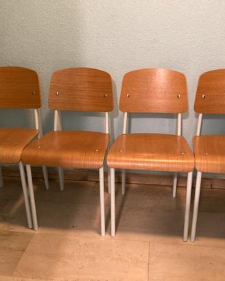4 Sedie replica “Standard Chair” Jean Prouvè