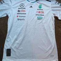 MAGLIA BIANCA MERCEDES 2025 FORMULA 1 ADIDAS NEW
