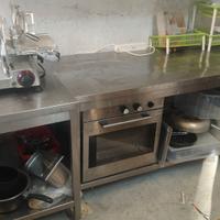 Tavoli bancone cucina inox varie misure