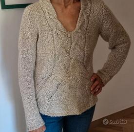 MAGLIA MARELLA tg. 42 trama grossa avana