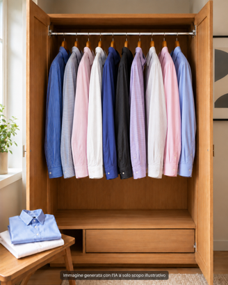 Lotto 11 camicie uomo, diverse fantasie, XL - XXL