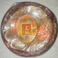 Ciotola in cera, con candele a forma di fiori