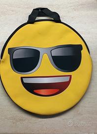 piccola borsa in neoprene e acrilico con cerniera 