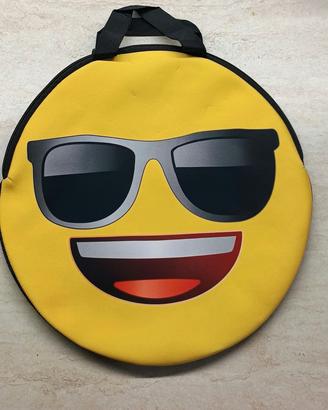 piccola borsa in neoprene e acrilico con cerniera 