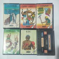 Retrocomputer Lotto 6 Cassette Sistema Msx