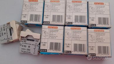 Stock 9 pz Gewiss 20409 Int. aut. magnet. C10
