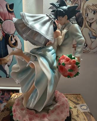 Dragonball Son Goku e Chichi Wedding Statue 