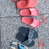 ciabatte e scarpe piscina, mare x bambini 