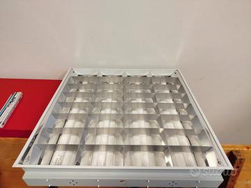 Plafoniera lampadario controsoffitto 60x60cm neon