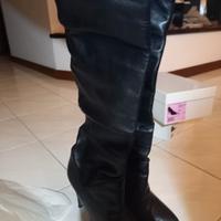 stivali nappa tacco 10 cm fatti a mano 36,5
