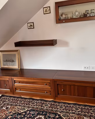 Mobile TV, Vetrina e Pensile in legno pregiato