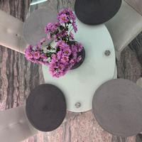 Tavolo salone in vetro