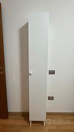 Mobile Alto Da Bagno Bianco Salvaspazio – 200x30x2