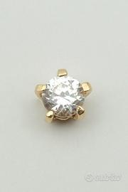 Orecchino in oro 18kt con zirconia