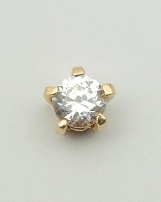 Orecchino in oro 18kt con zirconia