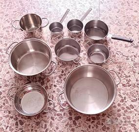 Set 9 pentole e pentolini