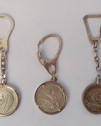 portachiavi da collezione che incastona una moneta