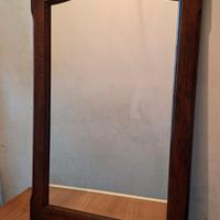 Specchio con cornice in legno vintage