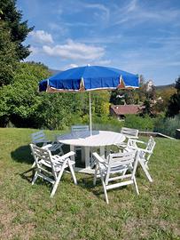 Set giardino Ellisse completo in legno