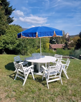 Set giardino Ellisse completo in legno