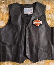 gilet uomo Harley Davidson vera pelle 