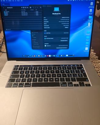 Macbook Pro 16 2019 i9 64gb 1tb ssd silver
