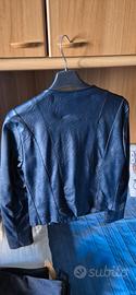 giacca similpelle blu tg 42