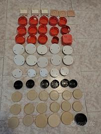 Lotto 60 pezzi scatole derivazione e coperchi