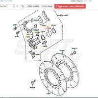 Pistoncino pinza freno ant Kawasaki GPZ550 4302010