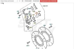 Pistoncino pinza freno ant Kawasaki GPZ550 4302010
