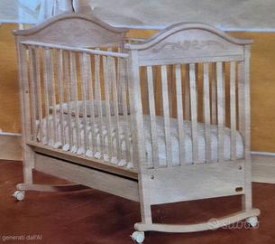 Culla Lettino "Erbesi Fiocco" L132xP82xH114 cm