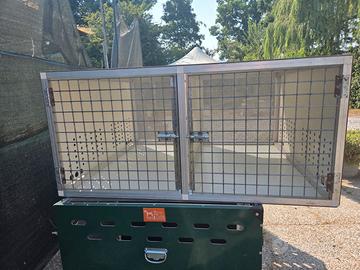 trasportino per cani alluminio