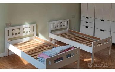 2 lettini + materassi+ spondine