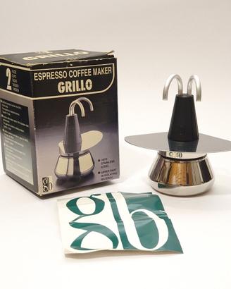 Caffettiera vintage italinana Moka GRILLO 2 tazze