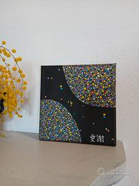 Quadro cosmico dot art - fatto a mano 16x16