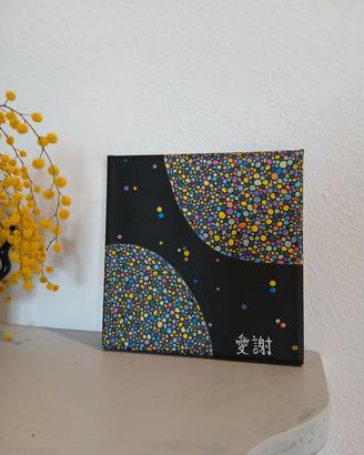 Quadro cosmico dot art - fatto a mano 16x16
