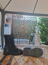 Stivale anfibi in pizzo