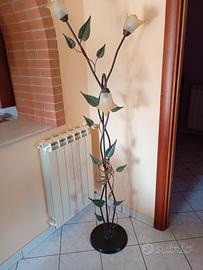 Piantana 3 luci color bronzo 