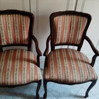 Coppia di poltroncine in stile Luigi XV