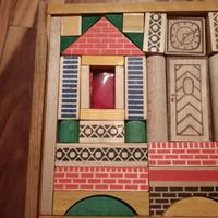scatola costruzioni giochi in legno anni 50/60