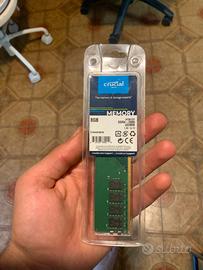 RAM Crucial 8GB DDR4-2666 UDIMM – Nuova in blister