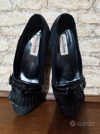 scarpe tacco medio donna nere Valleverde 