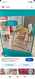 sdraietta con musica e dondolo per bambini