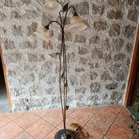 Lampada da terra ferro battuto 