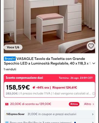Scrivania cameretta
