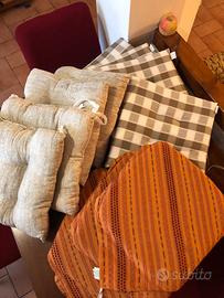 3 set cuscini sedie